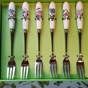 Portmeirion Botanic Garden Pastry Forks - set of 6
